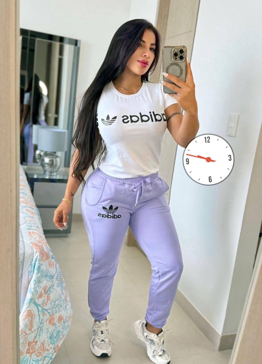 Conjunto Jogger Dama (Adidas) – Camiseta Amplia + Jogger