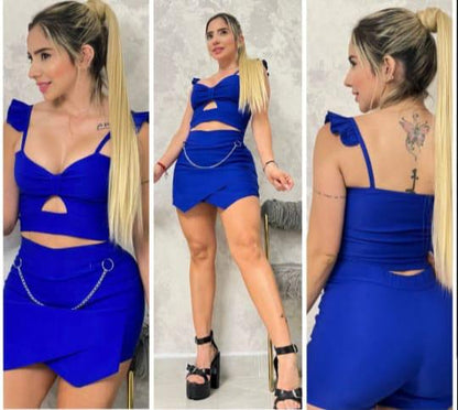 Conjunto blusas falda Short